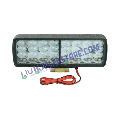 HJG 32 LED Rectangular Fog Lights | High Intensity LED Driving Lamps for Bikes, Cars (Set of 2)