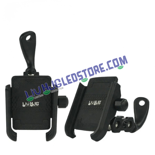 HJG Pro 7579 Type-C Anti-Vibration Bike Mobile Holder | Shockproof Jaw Grip Phone Mount with USB-C Charger & Damper | 360° Adjustable Anti-Theft Motorcycle Phone Holder | 4.7–7.2 Inch | Universal Fit