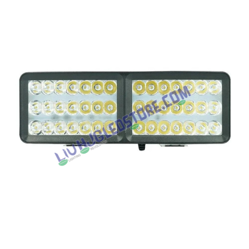 HJG 42 LED Rectangular Fog Lights | 6500K White Mini Driving Lamps for Bikes, Motorcycles, Cars (Set of 2)