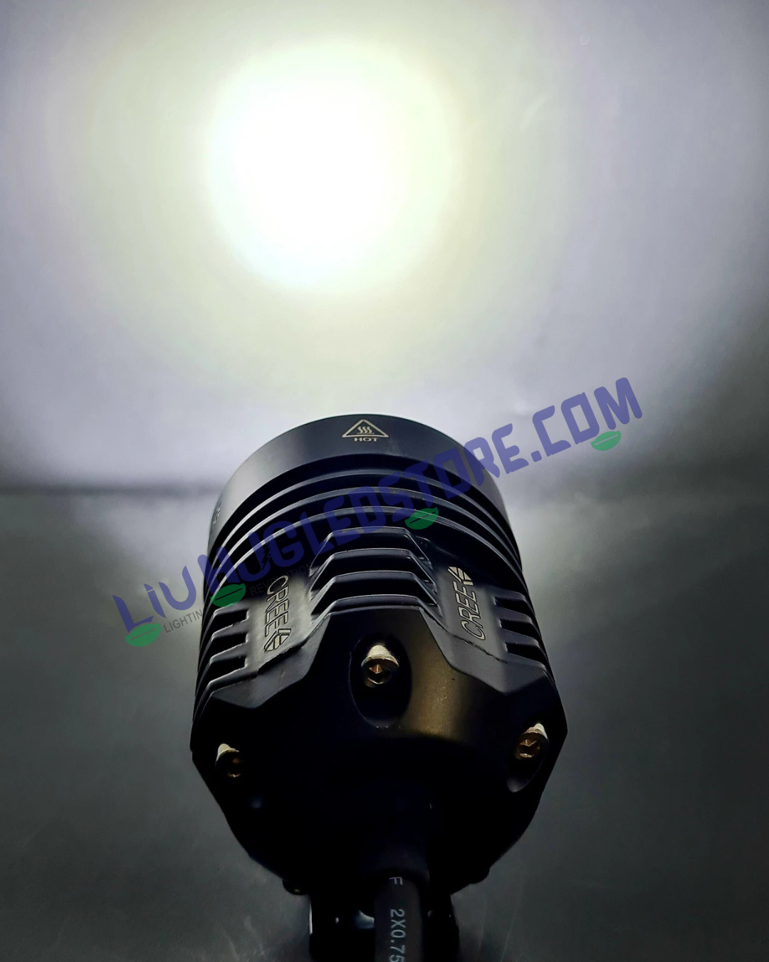 HJG L6X 6 LED CREE Projector Fog Light – 60W High-Brightness Flood Beam Auxiliary Lamp (12–80V DC, Single Unit with Switch)
