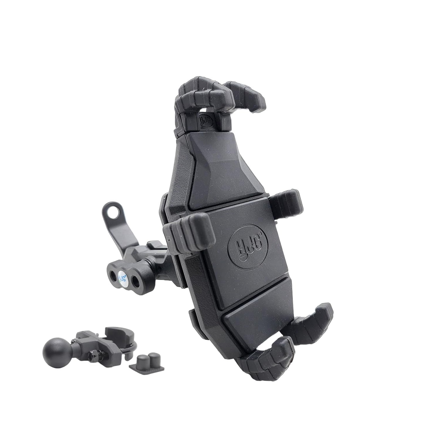 LIU HJG Shockproof Mobile Holder Jaw Grip with Damper and Zero Vibration for Motorcycle Anti-Shake Anti-Theft