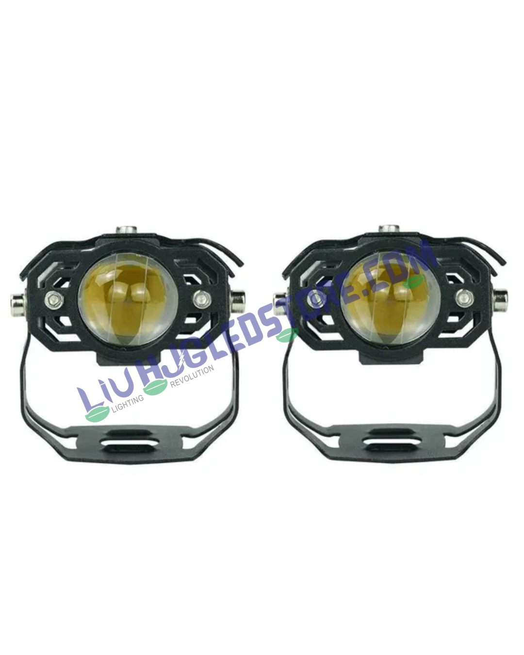 HJG Spider Drive LED Fog Lights Set of 2 – High-Performance Auxiliary Driving Lamps for Bikes & Cars