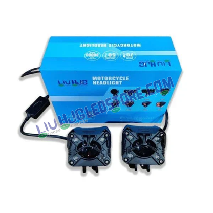 HJG P68 120W LED Fog Lights with Laser Spot Beam, 5 Color Modes, High/Low Beam for Bikes, Cars, Thar & Jeep (Set of 2)