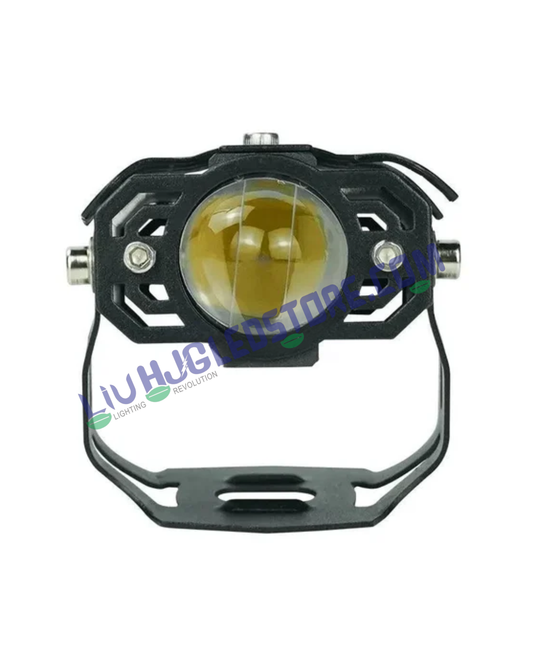 LIU HJG S34 LED Fog Light Auxiliary Driving Lamp for Bikes and Cars, Motorcycle Spotlight (Single Piece)