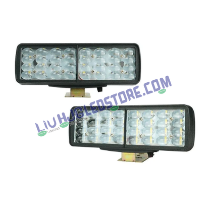 HJG 32 LED Rectangular Fog Lights | High Intensity LED Driving Lamps for Bikes, Cars (Set of 2)
