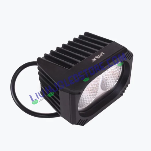 HJG 4-Inch Dual CREE LED Fog Lights | 100W Set of 2 | 20000 Lumens | Wide Flood Beam | 9V-32V DC | for Bikes and Cars