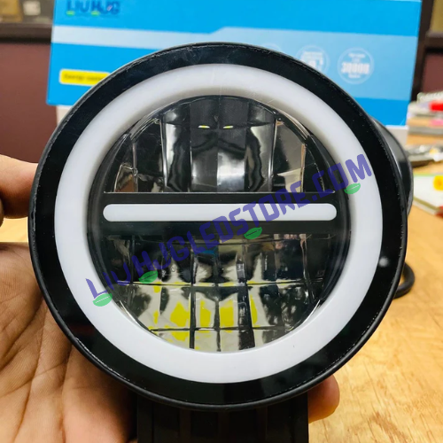 HJG Original 140W Minus Light Fog Lights | Set of 2 | White, Yellow and Filter Cap | 4000 Lumens | 12V-85V | Bike and Car