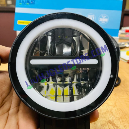HJG Original 140W Minus Light Fog Lights | Set of 2 | White, Yellow and Filter Cap | 4000 Lumens | 12V-85V | Bike and Car