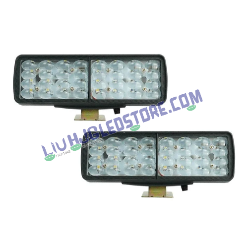 HJG 32 LED Rectangular Fog Lights | High Intensity LED Driving Lamps for Bikes, Cars (Set of 2)