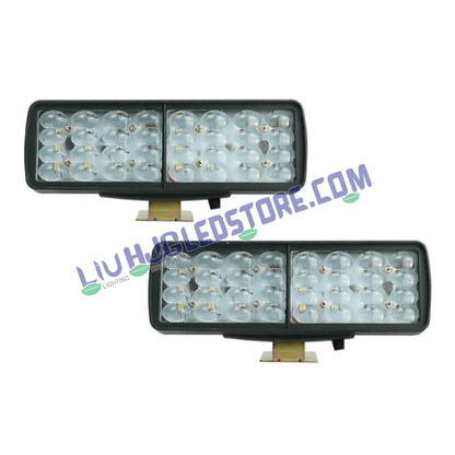 HJG 32 LED Rectangular Fog Lights | High Intensity LED Driving Lamps for Bikes, Cars (Set of 2)