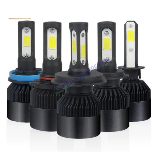 HJG Nighteye LED Bike Headlight Bulb with H4 Base, COB Chip Technology, 6500K Bright White Light, Single Piece with 12-Month Warranty for Motorcycles
