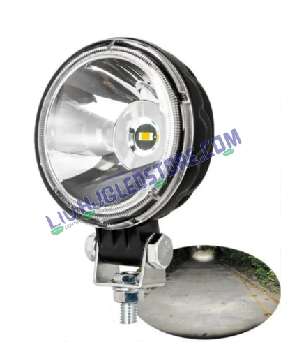 HJG W12 Classic 3-Inch Round LED Fog Light – Ultra Wide White Beam High-Intensity Driving Fog Lamp for Cars & Bikes (Universal Fit)