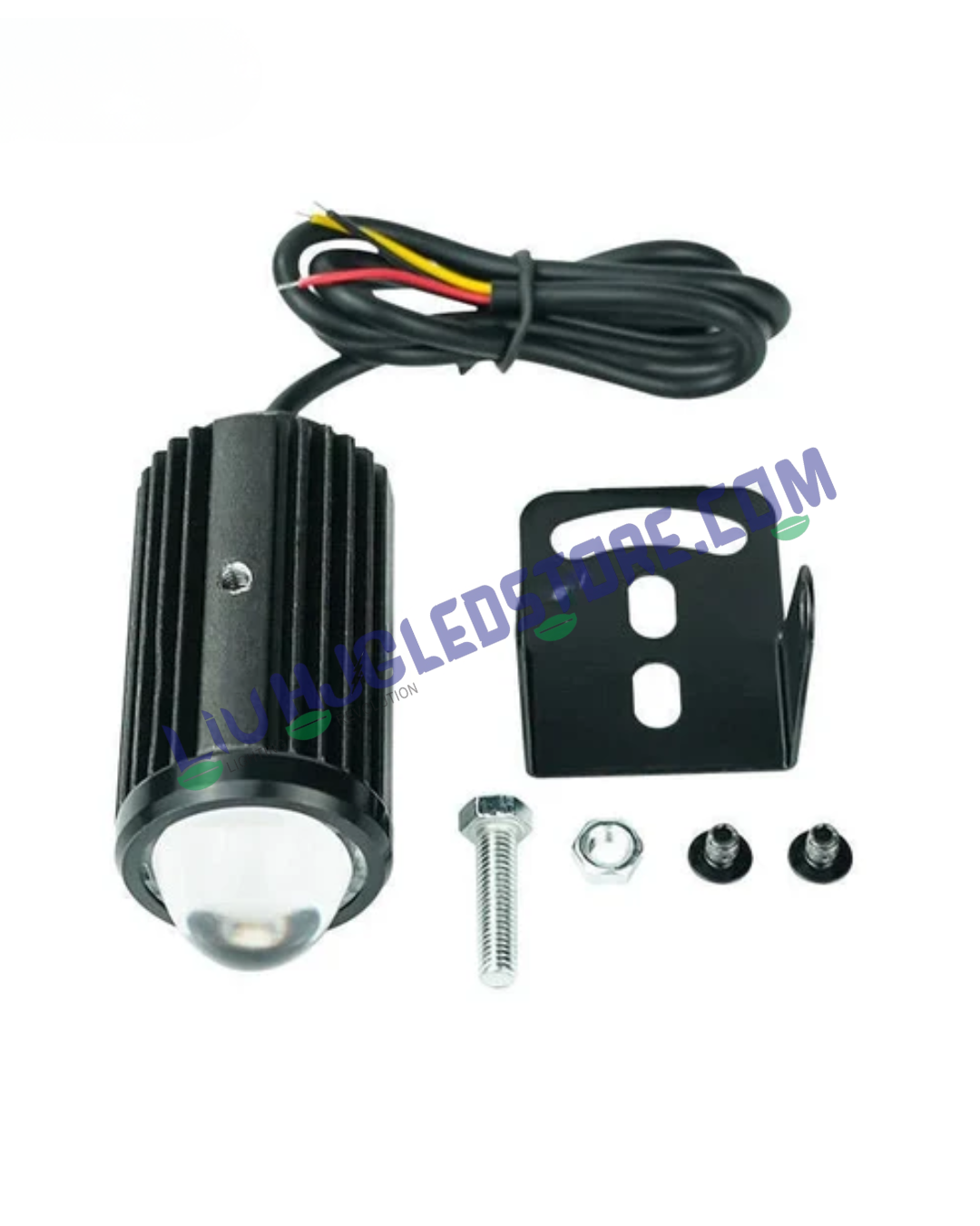 HJG Mini Drive Devil Metal Spotlight with Red DRL & Dual Color (White/Yellow) – 20W LED Fog Light for Cars, Bikes & Off-Road Vehicles (Single Unit)