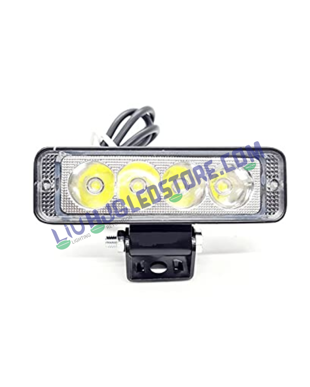 HJG 4 LED High Power Fog Light for Bikes & Cars – Waterproof Spotlight with Heavy Clamp and Aluminum Body (Single Unit)