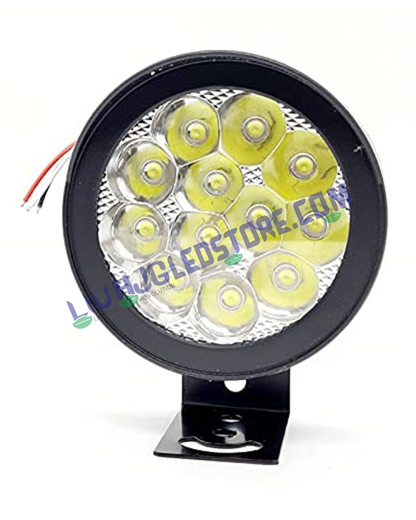 HJG 12 LED Cap Fog Light for Bikes & Cars – High Power Waterproof Spotlight with Heavy-Duty Clamp (1 Pc)