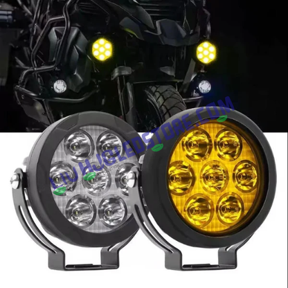 HJG Yellow Filter Cap Cover for 7 LED 140W / 9 LED 180W Round CREE Fog Lights – Replacement Auxiliary Light Cover (Pack of 1)