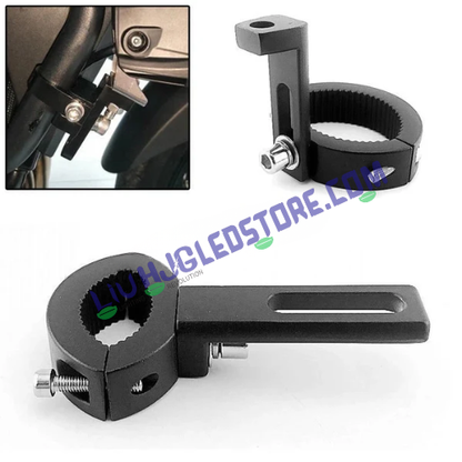 HJG New Heavy Duty Premium Small 63mm Clamps Suitable for Upto 4cm width Mounting Clamps Leg Guard & Fork Compatible Clamp Fork Clamps Universal Clamps For Mounting Fog Lights Universal ( Pack Of 1 Set, 2pc), LIU HJG Premium 63mm Small Clamps (Upto 4cm)