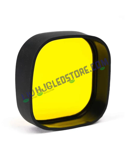 HJG Yellow Filter Cap for 60W 4 LED CREE Fog Lights – Replacement Auxiliary Light Cover (Pack of 1)