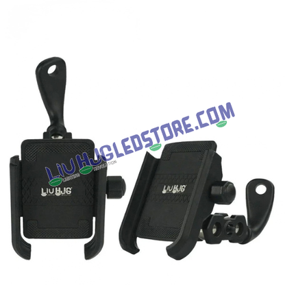 HJG Pro 7578 Compact Anti-Vibration Bike Mobile Holder | Shockproof Jaw Grip with 4-Point Damper, 360° Rotation & Anti-Theft Lock | Universal Handlebar & Mirror Mount for 4.7–7.2 Inch Phones