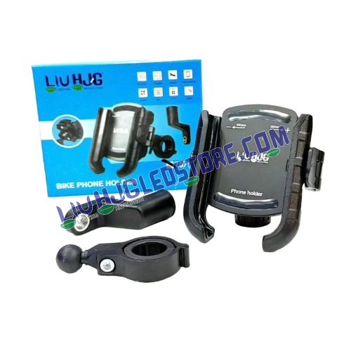 HJG Pro 7579 Type-C Anti-Vibration Bike Mobile Holder | Shockproof Jaw Grip Phone Mount with USB-C Charger & Damper | 360° Adjustable Anti-Theft Motorcycle Phone Holder | 4.7–7.2 Inch | Universal Fit