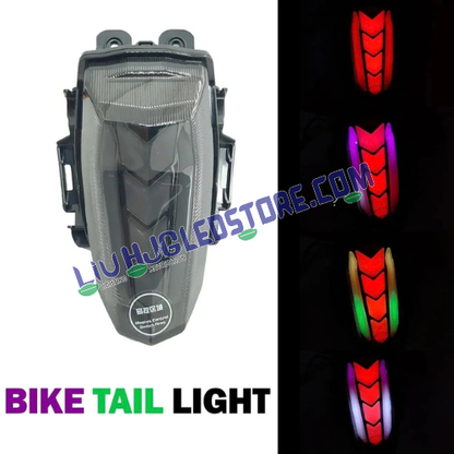 HJG Arrow LED Tail Light Assembly for Yamaha R15 | Multicolor Brake Light with Integrated Yellow Indicators | 12V 12W | Plug & Play Rear Light for R15 V3, R15 V4, R15 M & MT-15 | Pack of 1