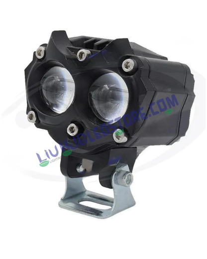 HJG Owl 40W LED Fog Light (New Model) – Multi-Color Output (White/Yellow/Warm White) for Bike, Car, Thar & Jeep (Single Unit)