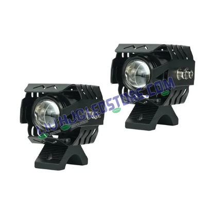 HJG 1192 M Series LED Fog Lights M1 M3 M5 M6 Plus, Dual Color White and Yellow Mini Driving Lights for Motorcycles Cars SUVs (Set of 2)