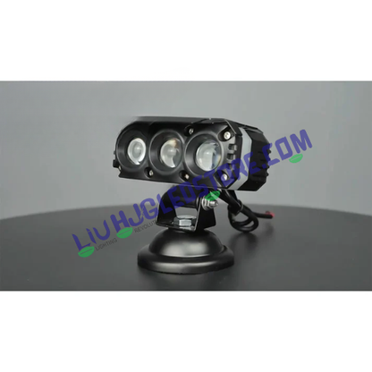 HJG M Series 3-Lens RGB DRL Projector Fog Light 25W with White and Yellow Modes for Cars and Bikes (Single Piece)