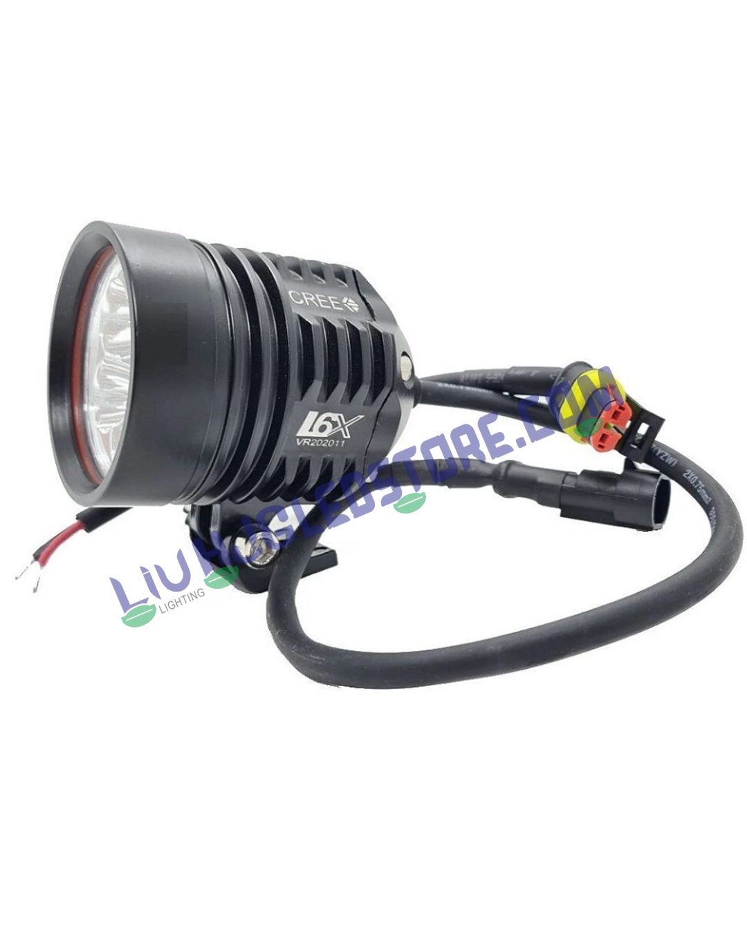 HJG L6X 6 LED CREE Projector Fog Light – 60W High-Brightness Flood Beam Auxiliary Lamp (12–80V DC, Single Unit with Switch)