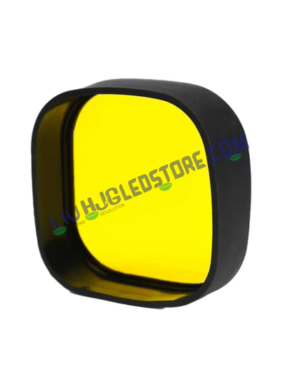 HJG Yellow Filter Cap for 60W 4 LED CREE Fog Lights – Replacement Auxiliary Light Cover (Pack of 1)