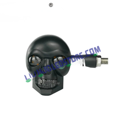HJG Skull Indicator Skull Shape Turn Signal Lights Indicator Universal for All Bikes Models Turn Signal Lights Motorcycle Set of 2 LIU HJG Skull Indicator