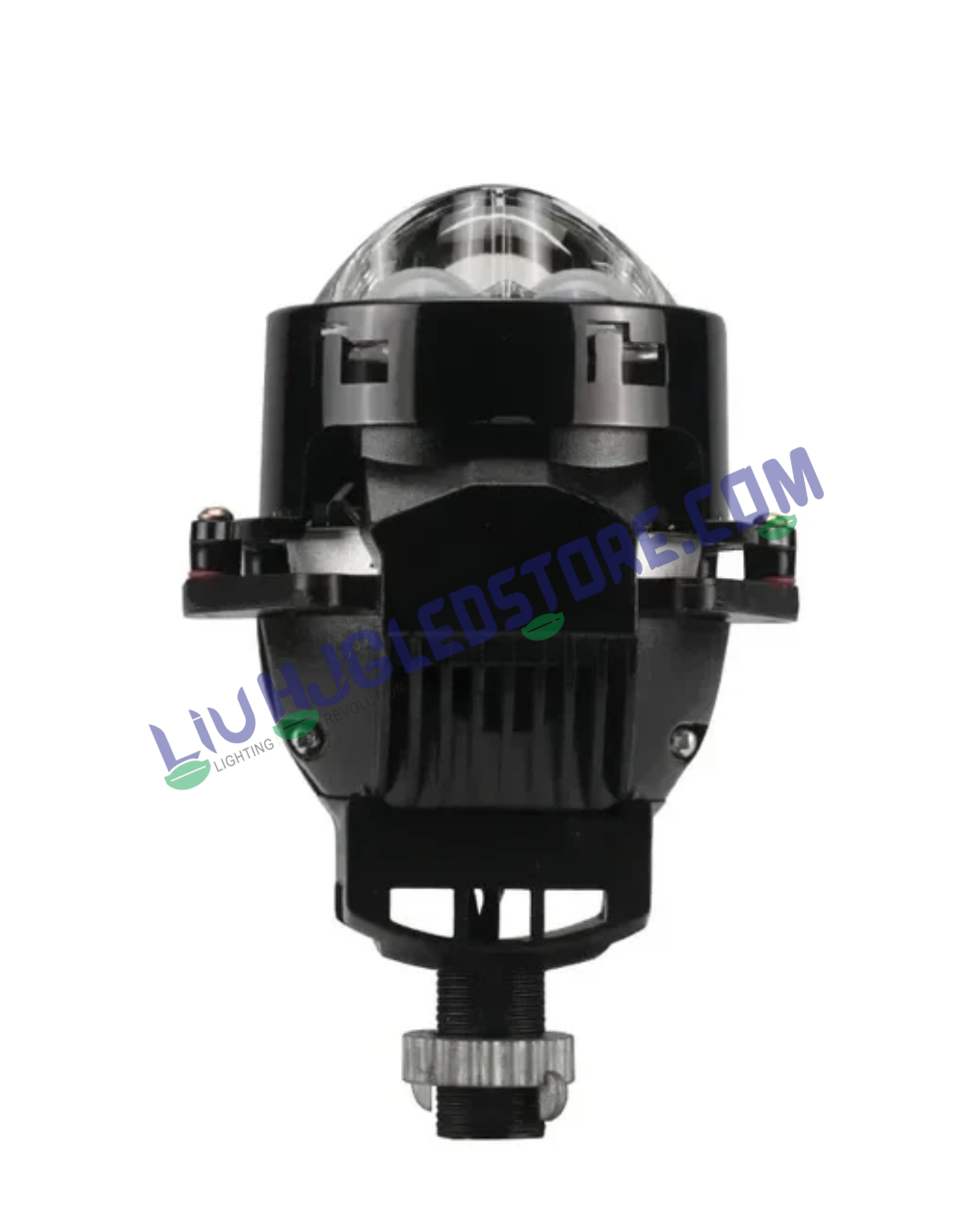 HJG 3-Inch Bi-LED Projector Fog Lights 140W (H8/H9/H11/H16) with Laser Spot & Wide Beam, Red DRL and White/Yellow/Warm White Modes