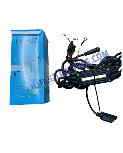 HJG 7 LED 140W Fog Light Set | High-Power White Beam with Yellow Covers, Auxiliary Lamps, Wiring Harness Kit for Bikes & Cars (Pack of 2)