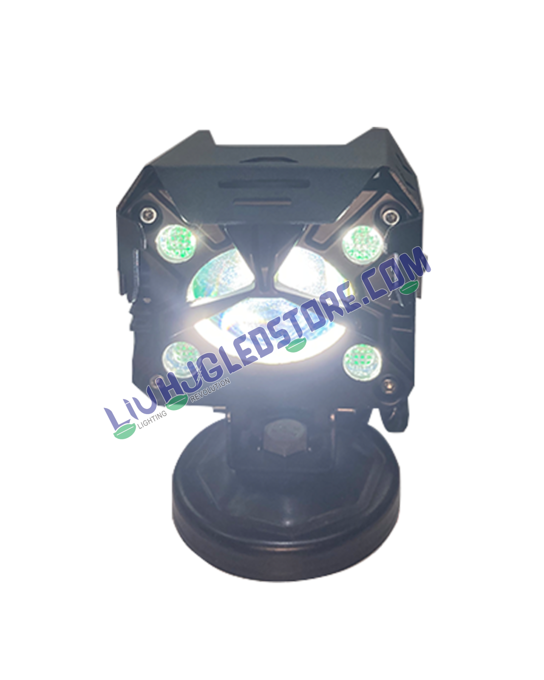 HJG P24 Mega Drive Dual Lens 120W Fog Lights with Multi DRL – Cool White LED for Bikes, Cars, Thar & Jeep (Set of 2)