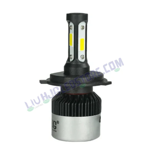 HJG Nighteye H4 LED Bike Headlight Bulb with COB Technology, 6500K Bright White Light, H4 Socket Compatible (Single Piece)