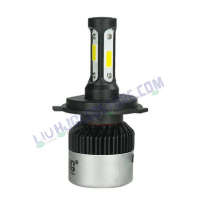 HJG Nighteye H4 LED Bike Headlight Bulb with COB Technology, 6500K Bright White Light, H4 Socket Compatible (Single Piece)