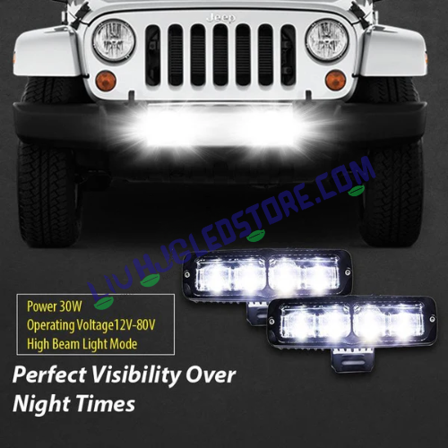 HJG S-13 40W LED Fog Light (Single Unit) – High Brightness 12V-80V Universal Fog Lamp for Cars & Bikes