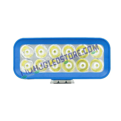 HJG 12 LED Rectangular Fog Lights | Triple Color White, Warm White, Yellow | LED Driving Lights for Bikes, Cars (Set of 2)