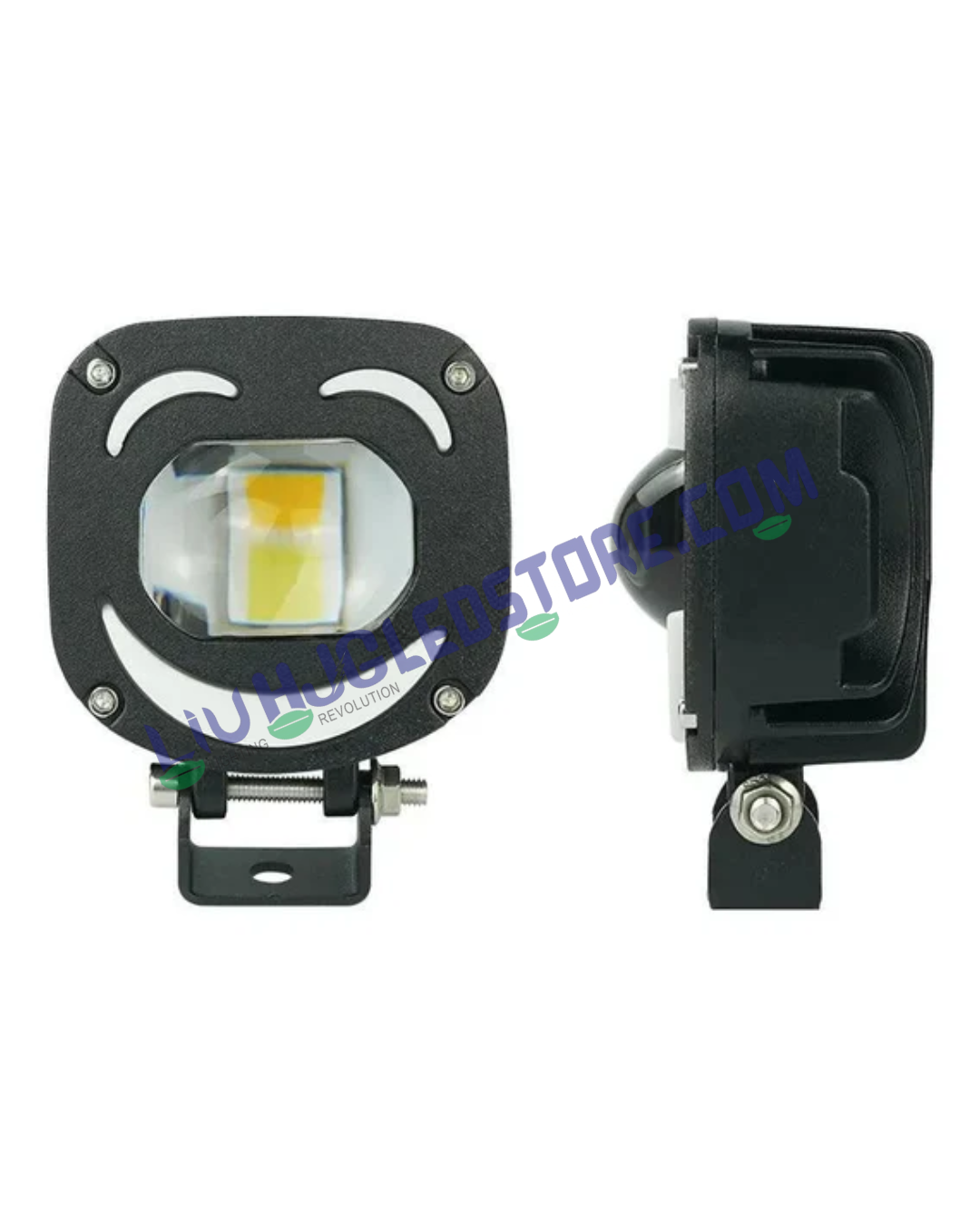 LIU HJG 1190 120W Dual LED Fog Lights with Cooling Fan for Bikes, Cars, SUVs and Trucks (Set of 2)