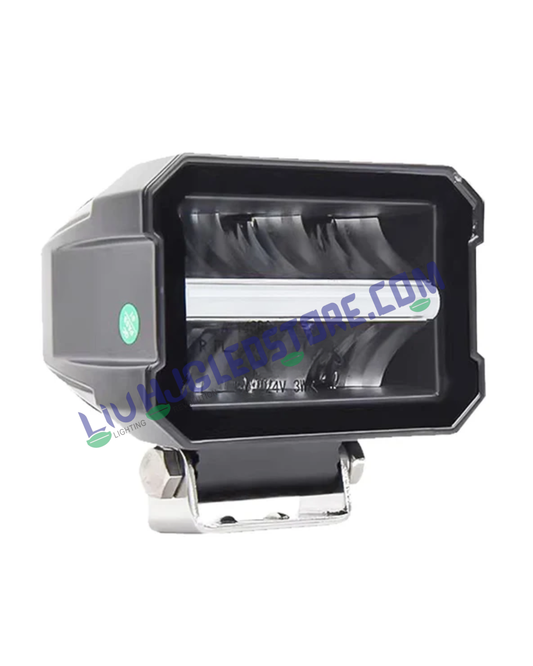 HJG Minus Box Single Dual Lens LED Fog Light 60W with White DRL & Power Adaptor – Wide Beam for Cars & Bikes (Pack of 1)