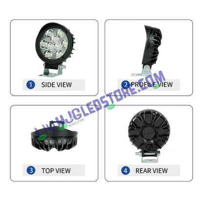 HJG 9 LED CREE 54W Fog Light Set with 12000 Lumens High Brightness – Ultra Wide Beam for Cars & Bikes (Pack of 2)