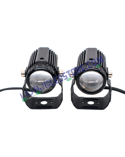HJG Mini Drive V3 LED Light with Red DRL Devil Eye – Multi-Color (Red/Yellow/White) Auxiliary Light with Wiring Harness
