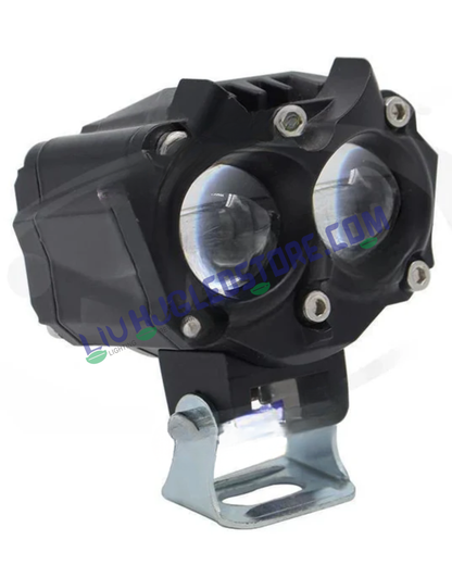 HJG Owl 40W LED Fog Light (New Model) – Multi-Color Output (White/Yellow/Warm White) for Bike, Car, Thar & Jeep (Single Unit)