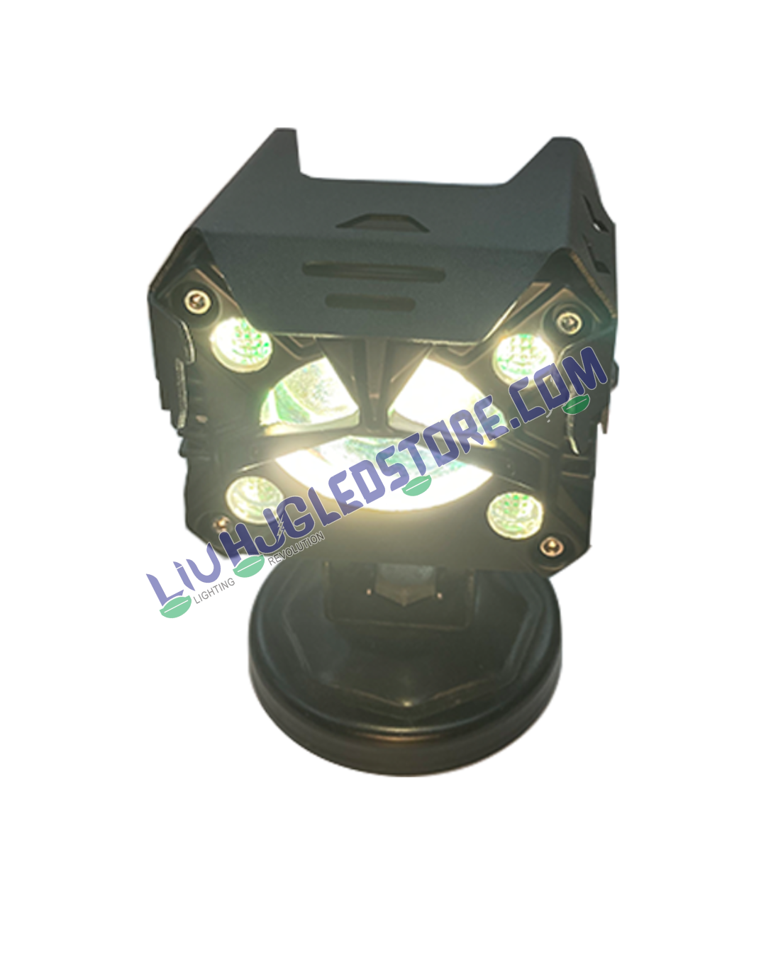 HJG P24 Mega Drive Dual Lens 120W Fog Lights with Multi DRL – Cool White LED for Bikes, Cars, Thar & Jeep (Set of 2)