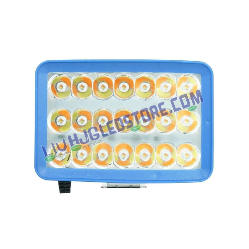 HJG 21 LED Rectangular Fog Lights | Triple Color White, Warm White, Yellow | LED Driving Lights for Bikes, Cars (Set of 2)