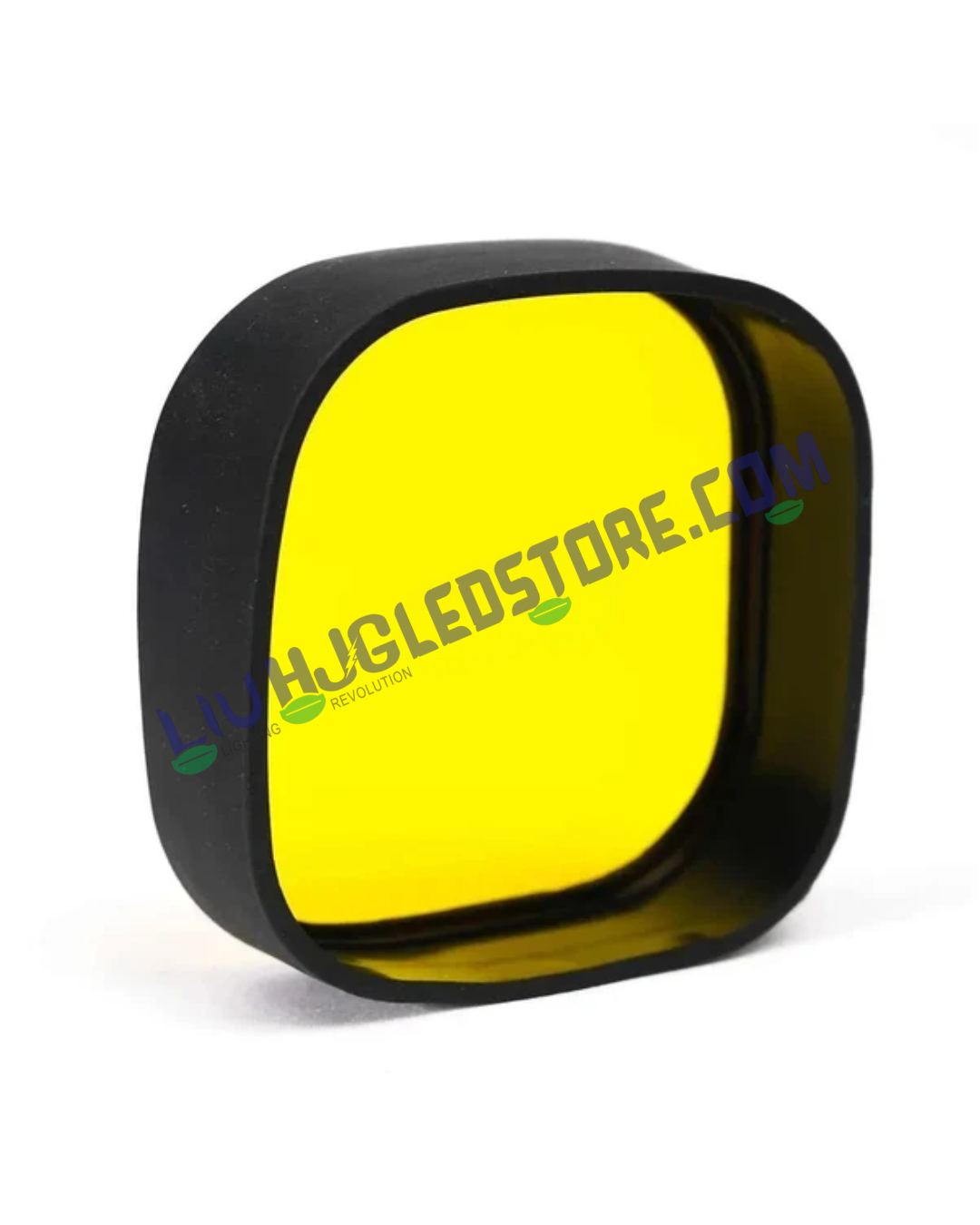 HJG 60W 4 LED CREE Fog Light with Yellow Filter Cap – High Power Auxiliary Light for Motorcycles & Cars (Single Piece)