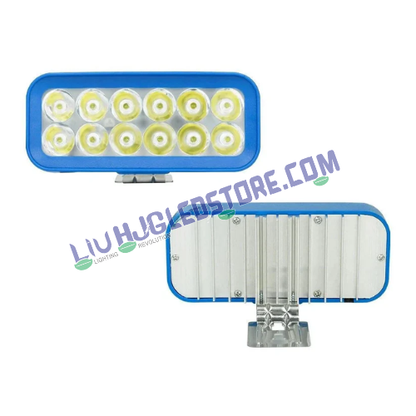 HJG 12 LED Rectangular Fog Lights | Triple Color White, Warm White, Yellow | LED Driving Lights for Bikes, Cars (Set of 2)