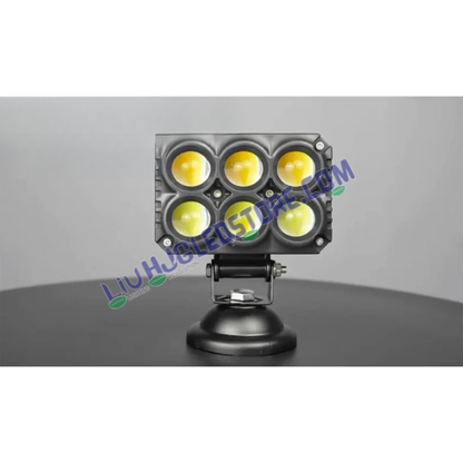 HJG M Series 6x6 RGB DRL Projector Fog Light 30W with White and Yellow Modes for Cars and Bikes (Single Piece)