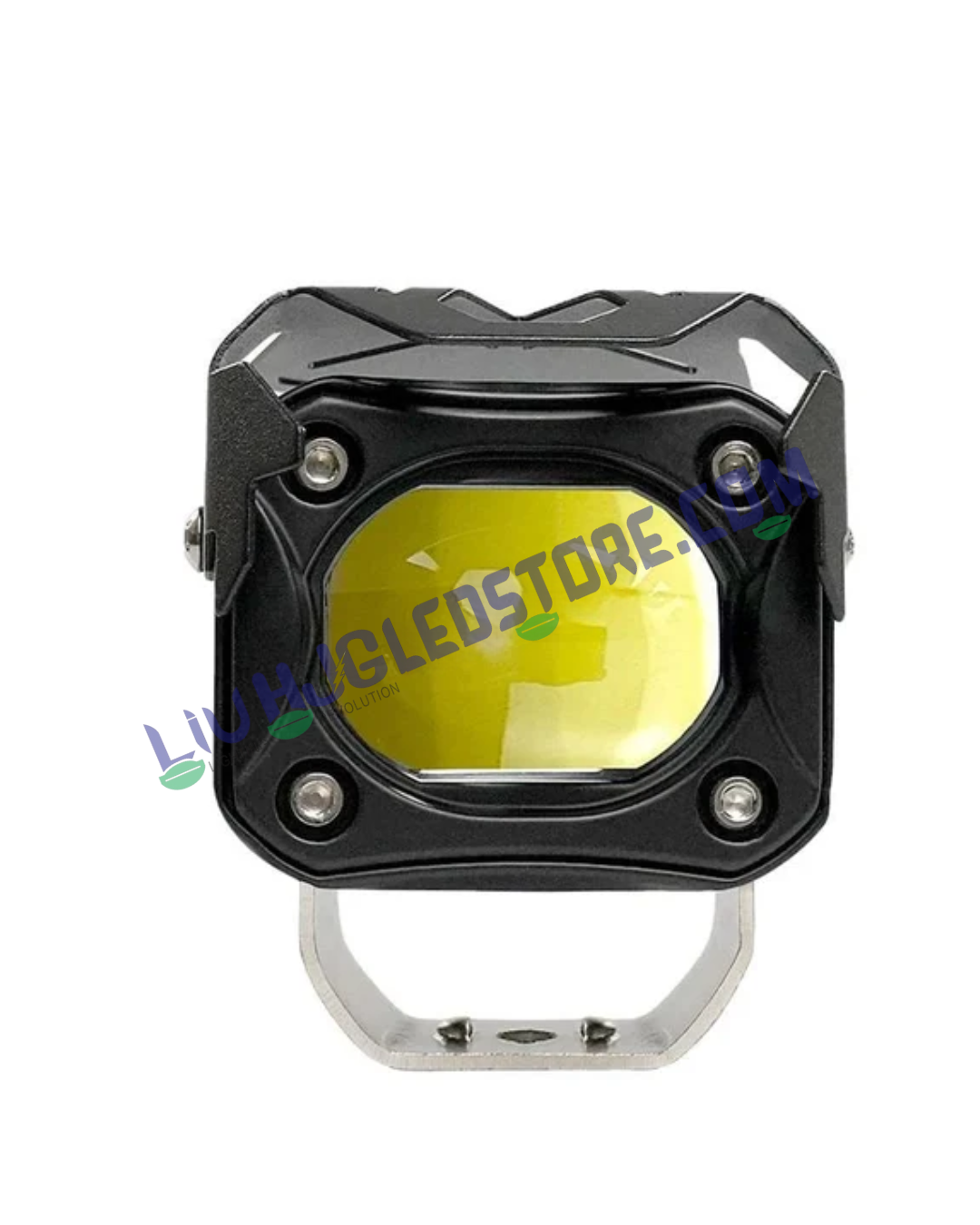 HJG Future Eyes 1 Dual LED Fog Lights 60W (Set of 2) – Dual Color White/Yellow with Red DRL for Bikes & Cars