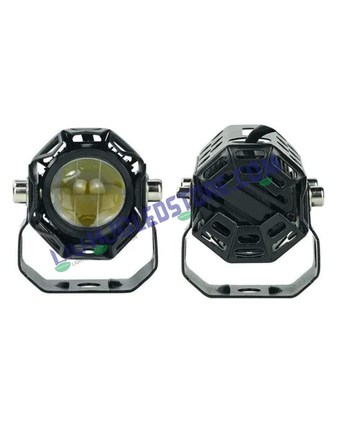 HJG Dual Mini 60W LED Fog Lights (Set of 2) – Auxiliary Driving Lights for Bikes & Cars